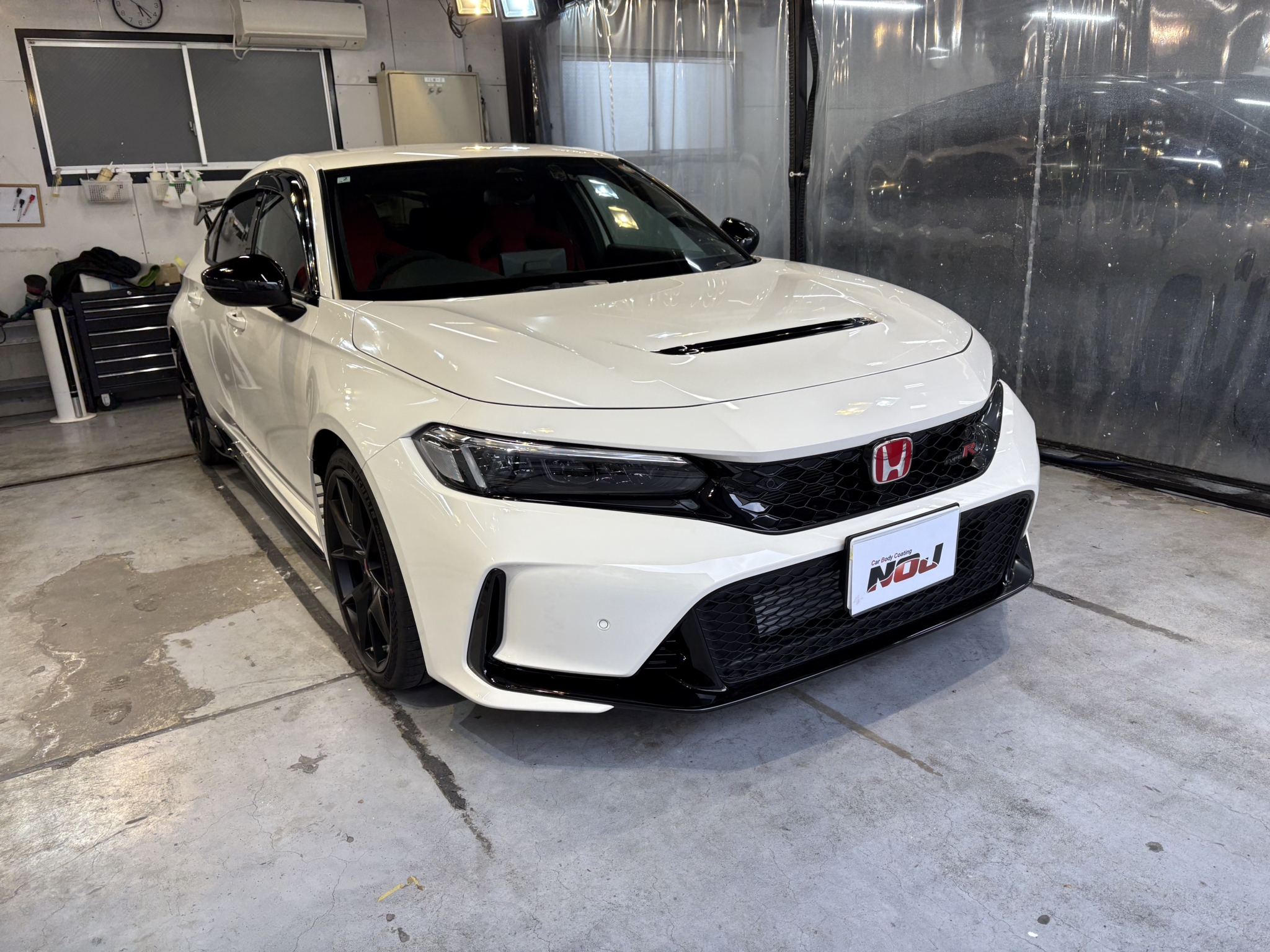 《HONDA シビックタイプR》完全硬化型コーティング《NOJ ROYALCOATING2層ver》 – ガラスコーティング専門店NOJ堺店ブログ